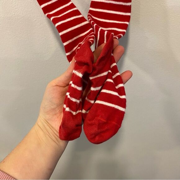 Hanna Andersson red striped tights in size 100/110 4-5 thick and soft - Picture 3 of 3